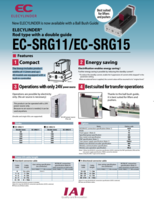 EC-SRG11/EC-SRG15 SERIES: COMPACT, ENERGY SAVING, 24V POWER SOURCE, ROD TYPE GUIDE CYLINDERS